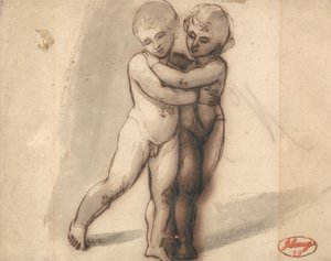 Deux enfants nus